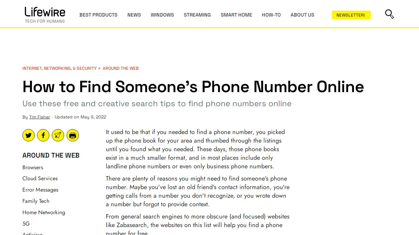 How to Find Someone's Phone Number Online - Lifewire